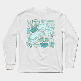 frog picnic Long Sleeve T-Shirt